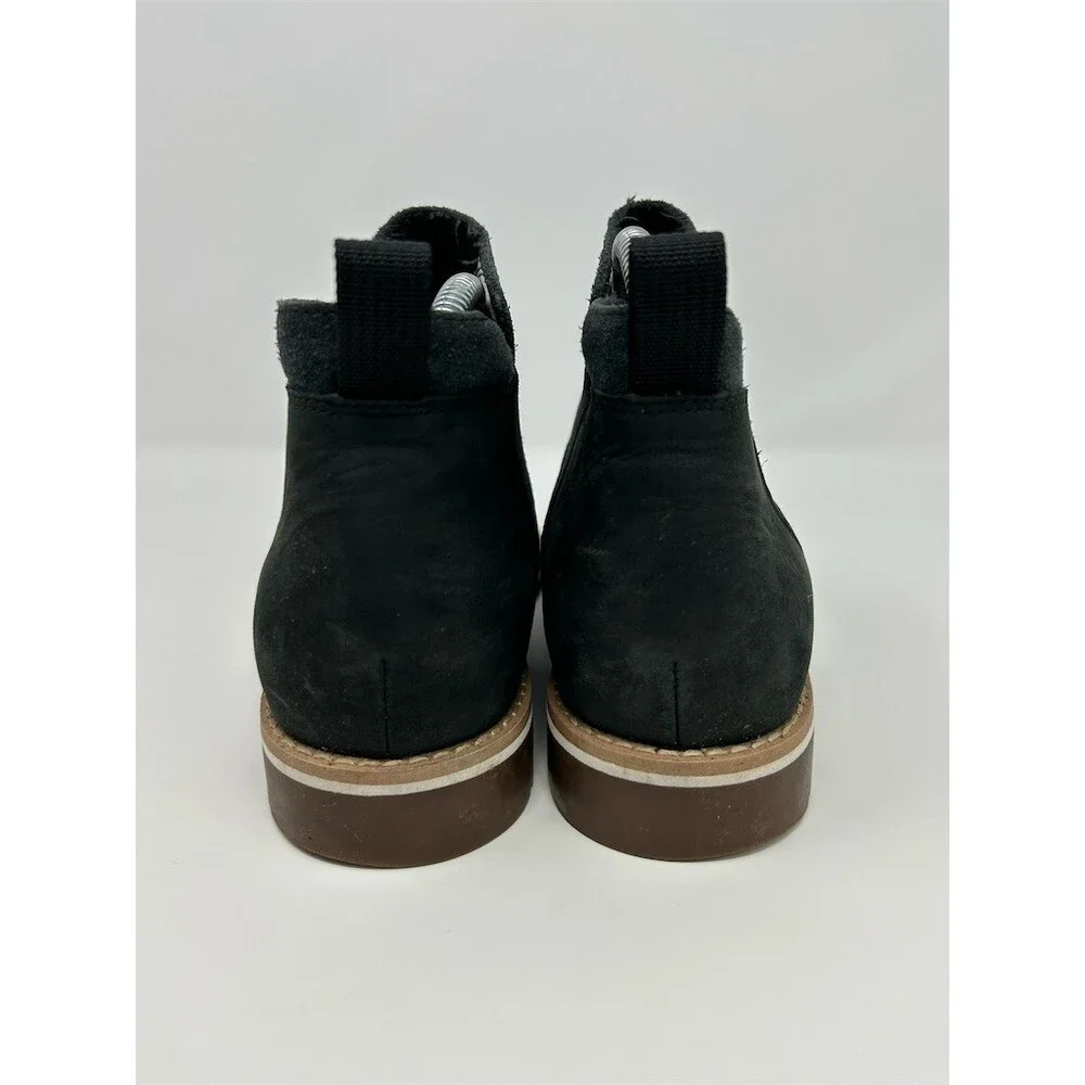 Chaco Cataluna Explorer Chelsea Ankle Boots Black Slip-On Lug Sole Size 8.5